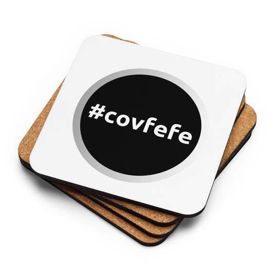 Covfefe Circle Logo Coaster