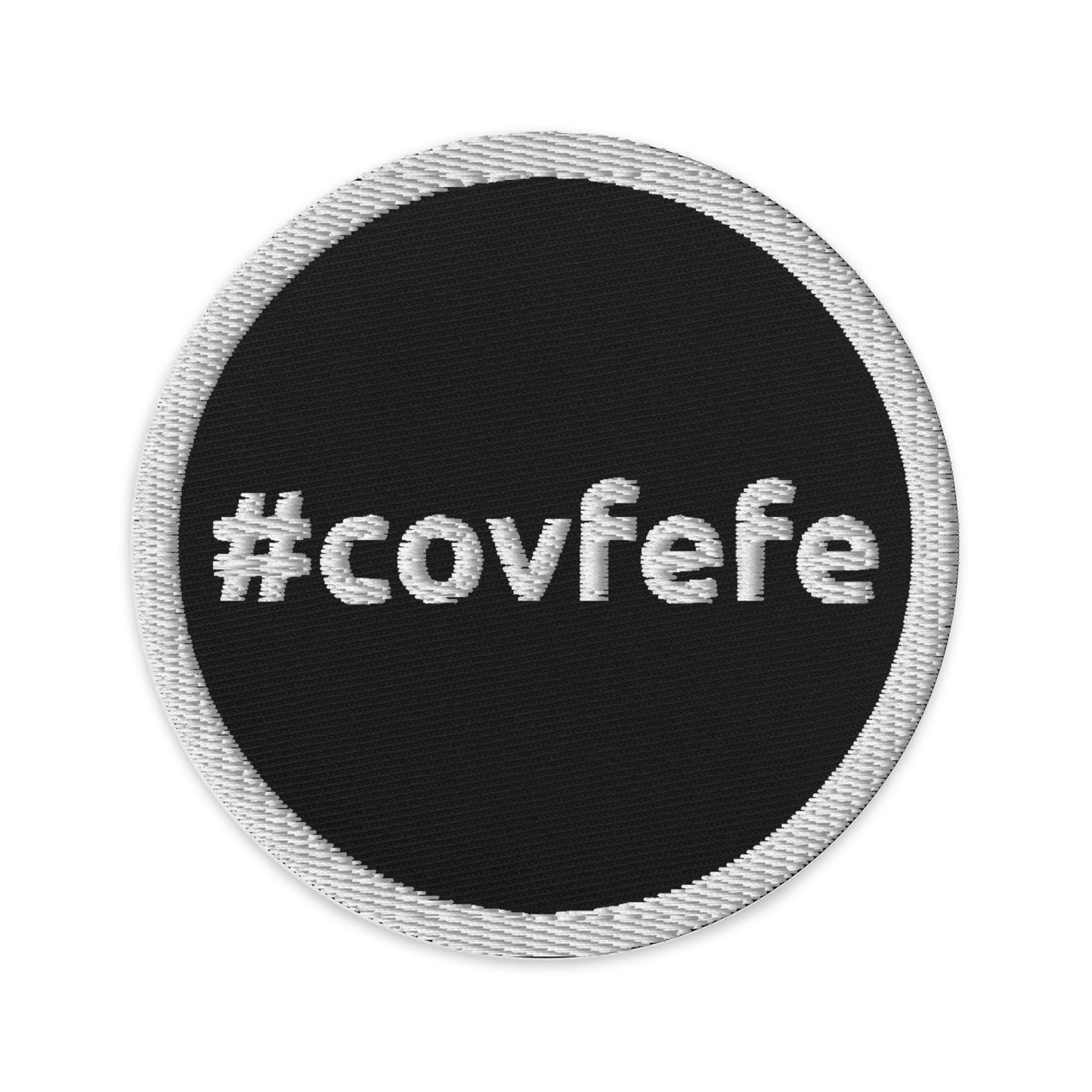 Covfefe Logo Embroidered Patch